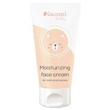 Nacomi Baby, crema facial hidratante, para bebés y niños, 50 ml