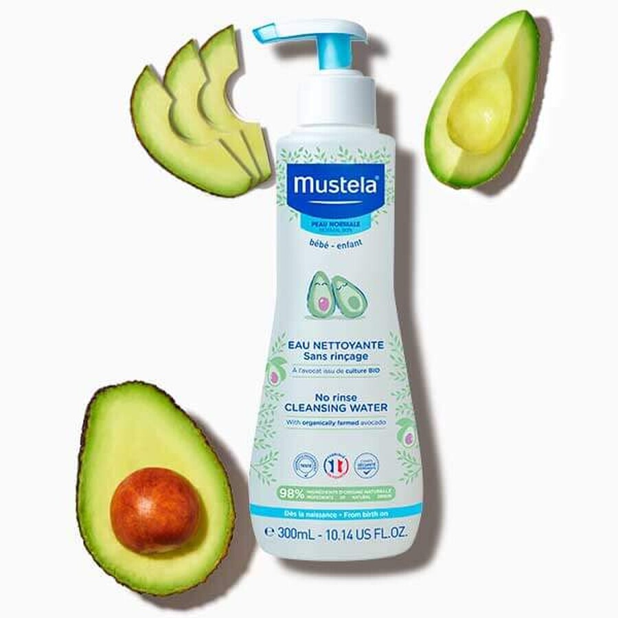 Mustela Bebe Enfant, agua limpiadora sin aclarado, desde el nacimiento, 750 ml