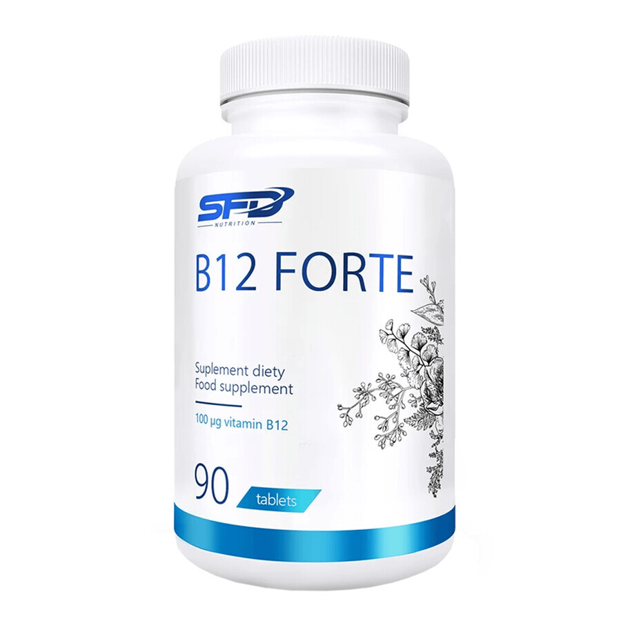 SFD B12 Forte, Vitamina B12 100 µg, 90 comprimidos