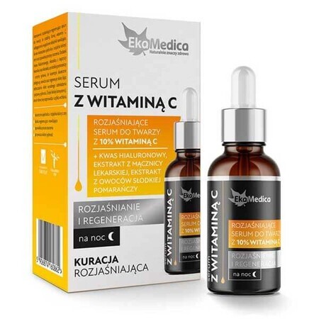 EkaMedica, sérum pour le visage à la vitamine C, éclaircissant et régénérant, 20 ml