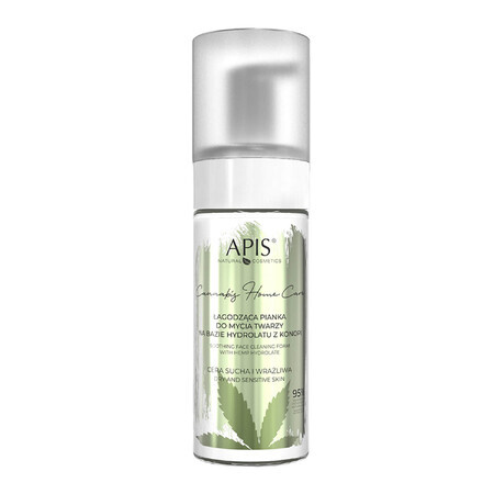 Apis Cannabis Home Care, lavado facial calmante a base de hidrolato de cáñamo, piel seca y sensible, 150 ml