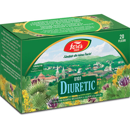 Diuretic Tea, 20 sachets, Fares