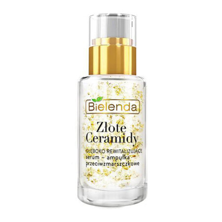 Bielenda Goldene Ceramide Intensiv revitalisierendes Anti-Falten Serum-Ampulle Tag und Nacht, 15ml