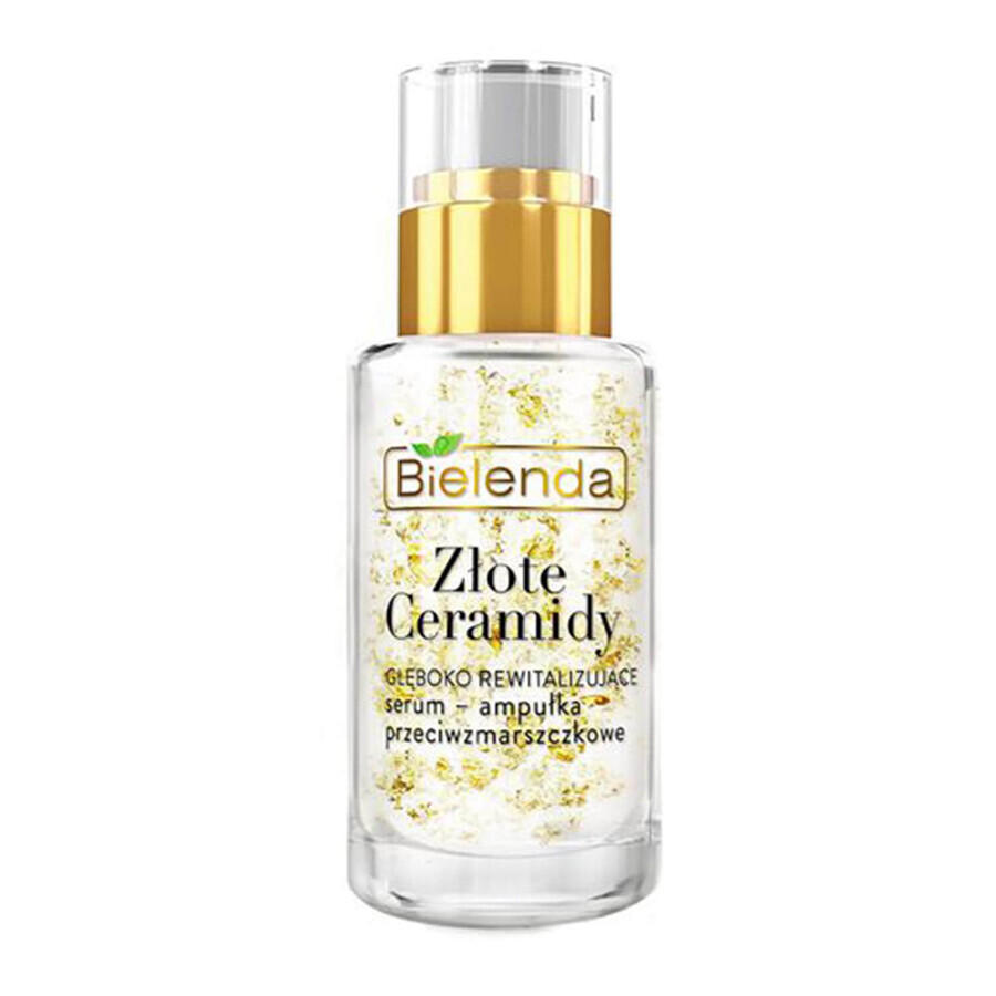 Bielenda Goldene Ceramide Intensiv revitalisierendes Anti-Falten Serum-Ampulle Tag und Nacht, 15ml