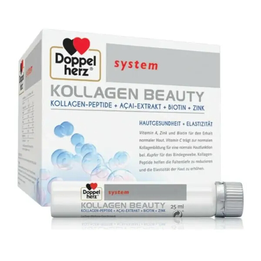 Doppelherz System Kollagen Beauty, 25 ml x 30 ampoules