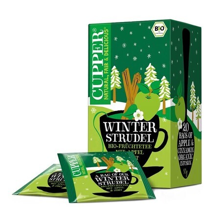 Winter Cupper Eco Thee Kaneel Appel Infusie, 50g, Allos Hof