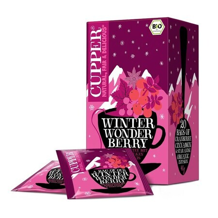 Eco infusión de té cereza canela Winter Cupper, 40g, Allos Hof