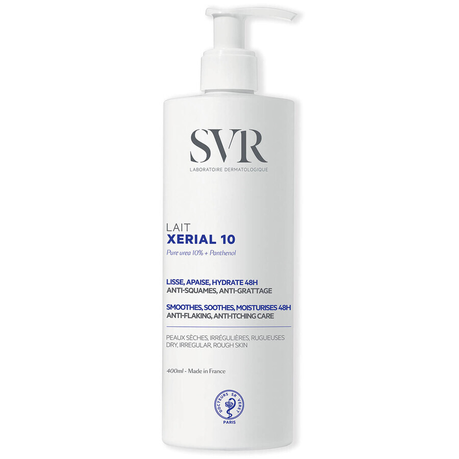 SVR Xerial 10, leche hidratante corporal para suavizar la piel áspera, 400 ml