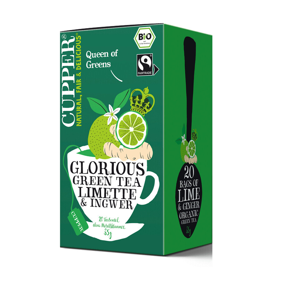 Gobelet Eco Thé Vert Citron Gingembre, 35g, Allos Hof