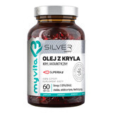 MyVita Aceite de Krill Plateado, 60 cápsulas