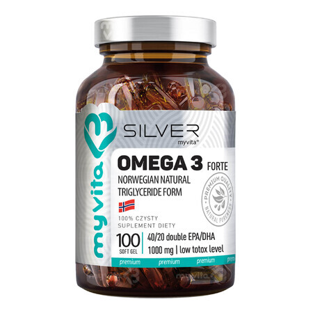 MyVita Silver Omega 3 Forte, 100 capsule