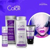 Joanna Ultra Color, șampon argintiu pentru păr blond, decolorat și cărunt, nuanțe de blond cenușiu argintiu, 400 ml