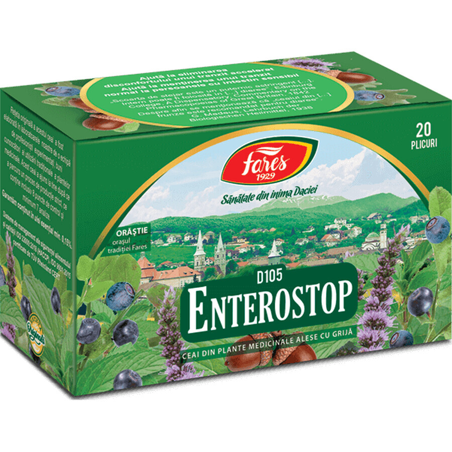 Enterostop té, 20 bolsitas, Fares