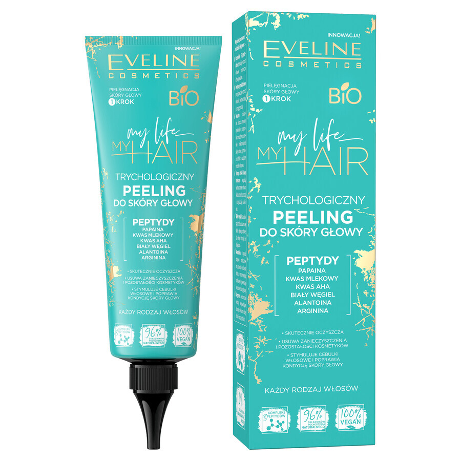 Eveline Cosmetics My Life My Hair, exfoliante tricológico para el cuero cabelludo, 125 ml