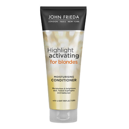 John Frieda Sheer Blonde, acondicionador hidratante para cabello rubio, Activador de reflejos, 250 ml