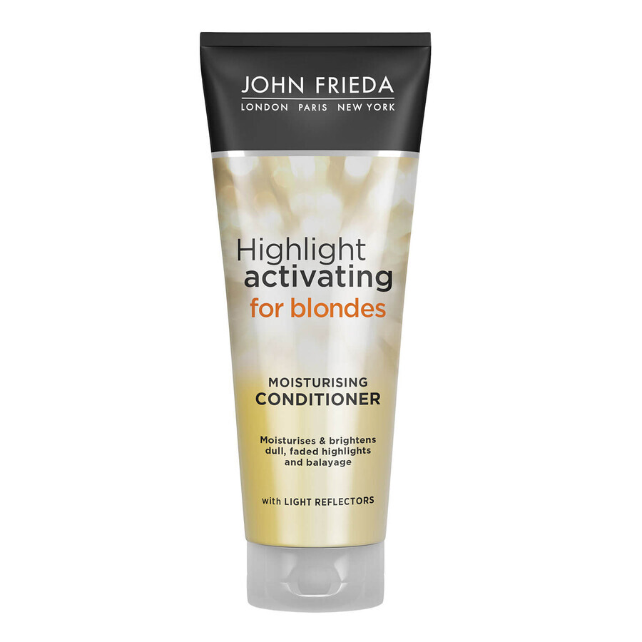 John Frieda Sheer Blonde, acondicionador hidratante para cabello rubio, Activador de reflejos, 250 ml