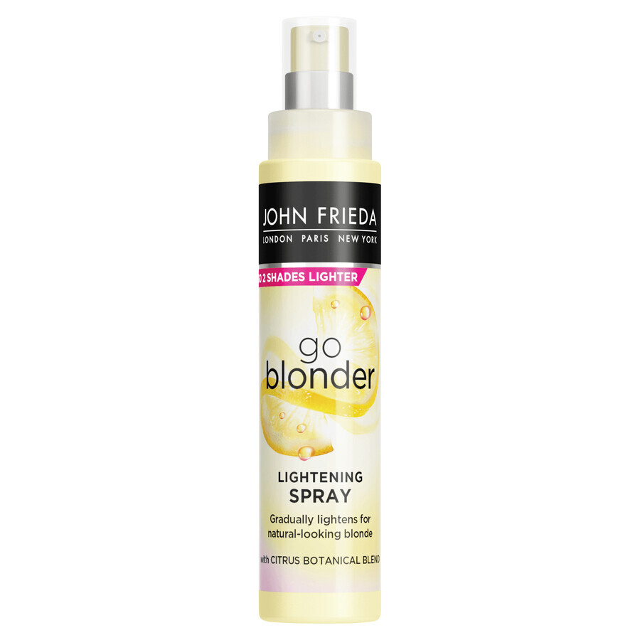 John Frieda Sheer Blonde, spray iluminador para cabello rubio, Go Blonder, 100 ml