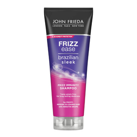 John Frieda Frizz Ease, champú para cabello encrespado, Brazilian Sleek, 250 ml