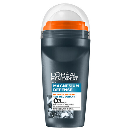 L'Oréal Men Expert, Magnesium Defense, desodorante roll-on, 50 ml