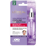 L'Oreal Revitalift Filler, serum-máscara refrescante para ojos, 1% (ácido hialurónico + cafeína), 11 g