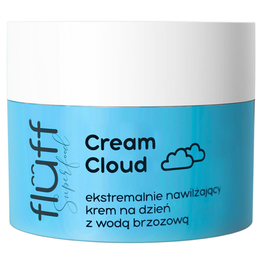 Fluff Superfood, Extreme moisturizing cream with birch water, Cream Cloud, 50 ml