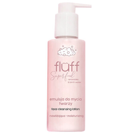 Fluff Superfood, Emulsie hidratantă pentru curățarea feței, 150 ml