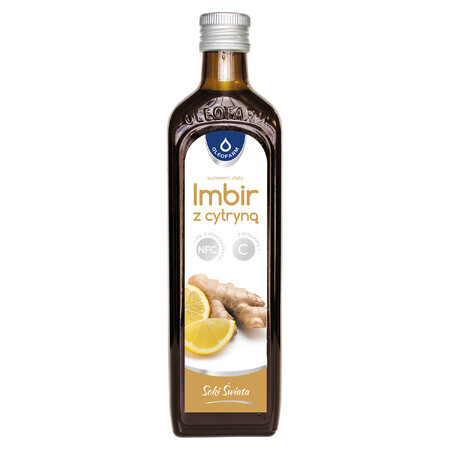 Oleofarm Zumos del Mundo Jengibre y Limón con Vitamina C, 490 ml