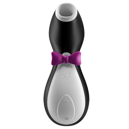 Satisfyer Penguin, masajeador de clítoris, aire, pingüino blanco y negro