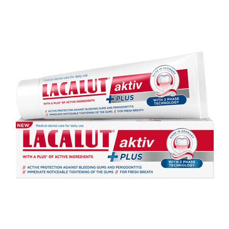 Lacalut Aktiv Plus pasta dentífrica, 75 ml