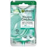 Garnier Skin Naturals Hyaluronic Cryo Jelly, parches oculares de gel hidratante, 5 g