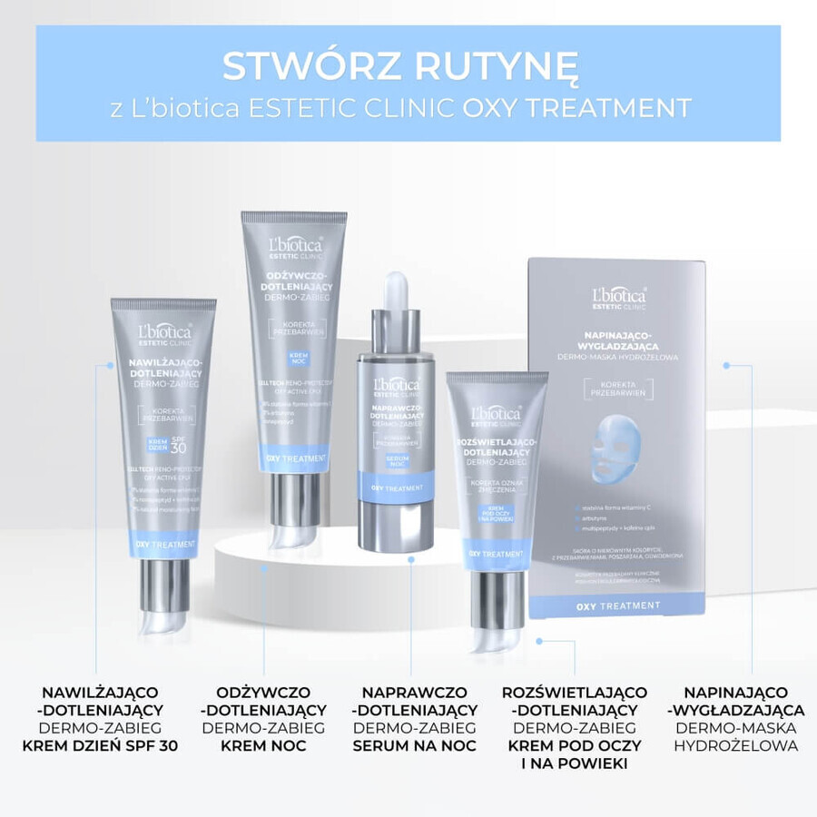 L&#39;Biotica Estetic Clinic OXY, regenererend en versterkend hydrogel dermo-masker, 1 stuk