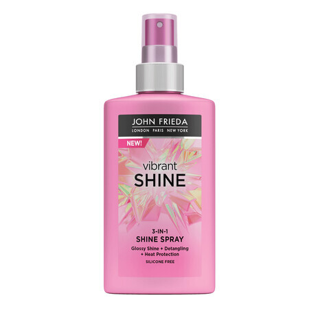 John Frieda Vibrant Shine, spray de brillo 3 en 1, 250 ml