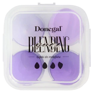 Donegal, Esponja de maquillaje, estuche, 4 piezas