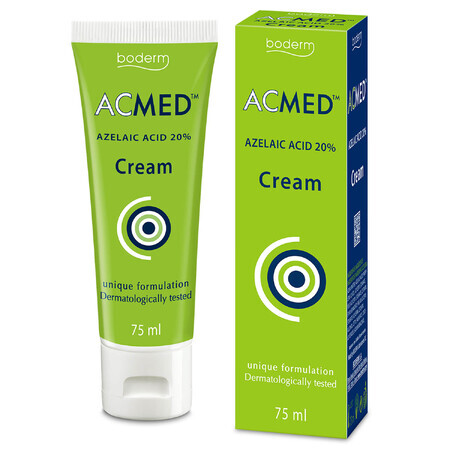 Acmed Crema, crema para pieles grasas con imperfecciones, ácido azelaico 20%, 75 ml