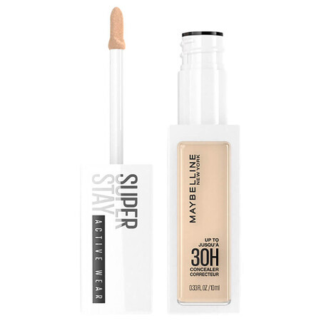 Maybelline Superstay Active Wear 30h, Corrector facial, 15 Light, 10 ml