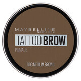 Maybelline Tattoo Brow, pomada para cejas, 03 Marrón Medio, 3,5 ml