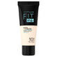 Maybelline Fit Me Matte and Poreless, base de maquillaje matificante, n&#186; 101, True Ivory, 30 ml