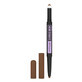 Maybelline Express Brow Satin Duo, l&#225;piz de cejas de doble cara, 02 Marr&#243;n Medio, 1 unidad