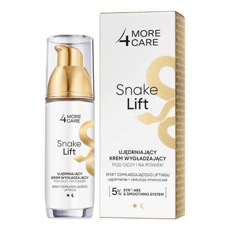 More 4 Care Snake Lift, crema alisadora reafirmante para ojos y párpados, 35 ml