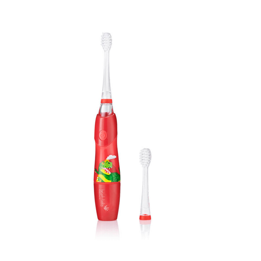 Brush-Baby KidzSonic Dinosaur, cepillo de dientes sónico para niños mayores de 3 años, 1 pieza