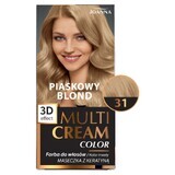 Joanna Multi Cream Color, vopsea de păr, 31 sand blonde, 1 bucată