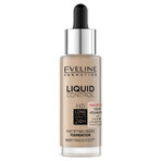 Eveline Cosmetics Liquid Control HD, base de maquillaje matificante, nº 35, Beige natural, 32 ml