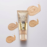 Eveline Cosmetics Satin Matt Foundation, Fond de ten matifiant pentru față, 104 Beige, 30 ml