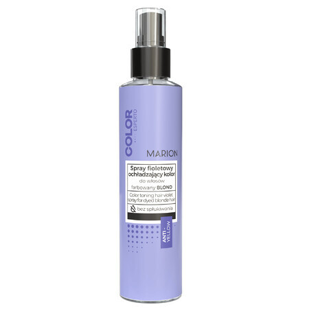 Marion Color Esperto, spray rafraîchissant couleur violet pour cheveux teints, blond, 150 ml