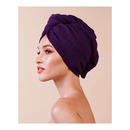 Anwen Dry It Up, turbante para el pelo, morado, 1 pieza