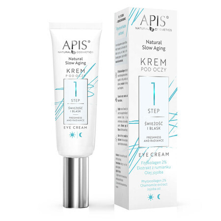 Apis Natural Slow Aging Paso 1, crema para el contorno de ojos, frescor y luminosidad, 15 ml