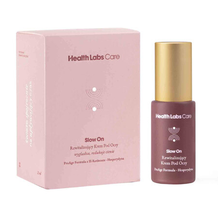 Health Labs Slow On, crema revitalizante para el contorno de ojos, 15 ml