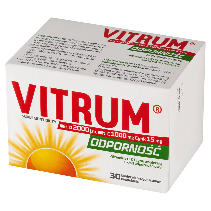 Vitrum Immunity, 30 comprimidos de liberación prolongada