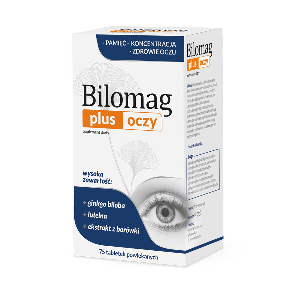 Bilomag Plus Ojos, 75 comprimidos