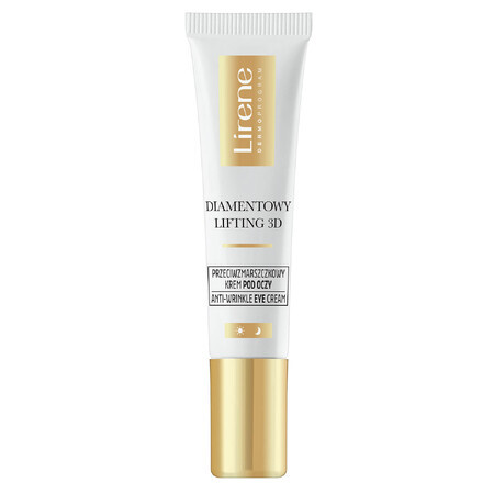 Lirene Diamentowy Lifting 3D 50-70+, crema antiarrugas para el contorno de ojos, 15 ml